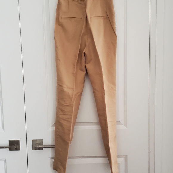 Zara brown/tan linen pants, small - Picture 4 of 4